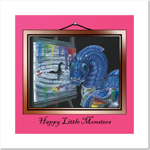 Happy Little Monsters Wall Art by ardenellennixon